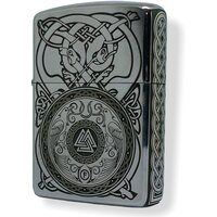 Зажигалка бензиновая Zippo Armor Хром с гравировкой Nordico