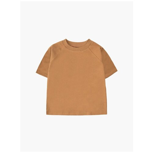 фото Футболка mjolk, размер 122, коричневый