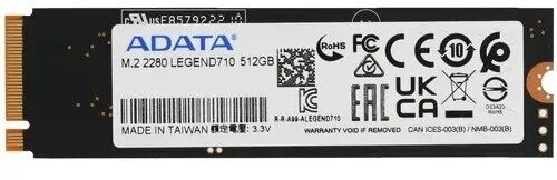 Накопитель SSD A-Data M.2 2280 256GB (ALEG-710-256GCS) - фото №5