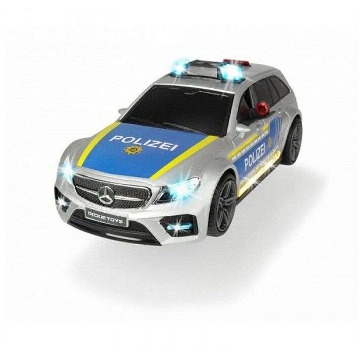 Машинка полицейский универсал Mercedes-AMG E43 30 см Серебристый/Синий