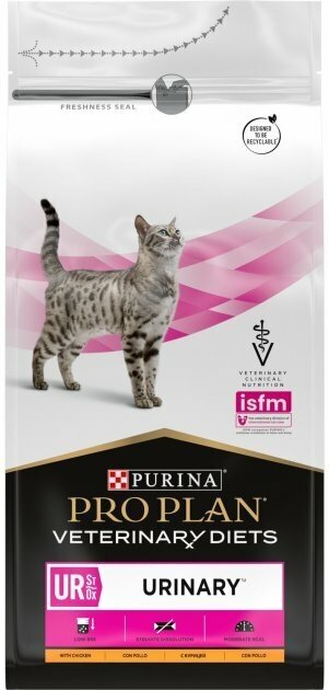 Сухой диетический корм для кошек Pro Plan Veterinary Diets UR St/Ox Urinary при МКБ, с курицей 1,5 кг