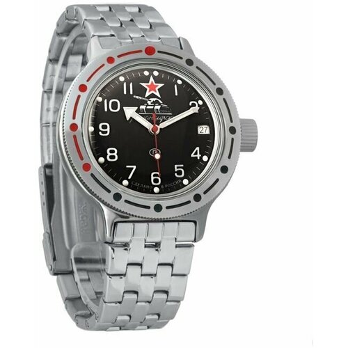 Наручные часы Восток Амфибия, серебряный наручные часы восток амфибия механические с автоподзаводом амфибия 420307 steel 710 серебряный