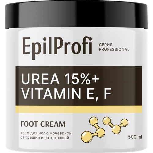 EpilProfi Крем для ног от трещин и натоптышей 500 мл 1 шт уход за ногами epilprofi крем для ног от трещин и натоптышей