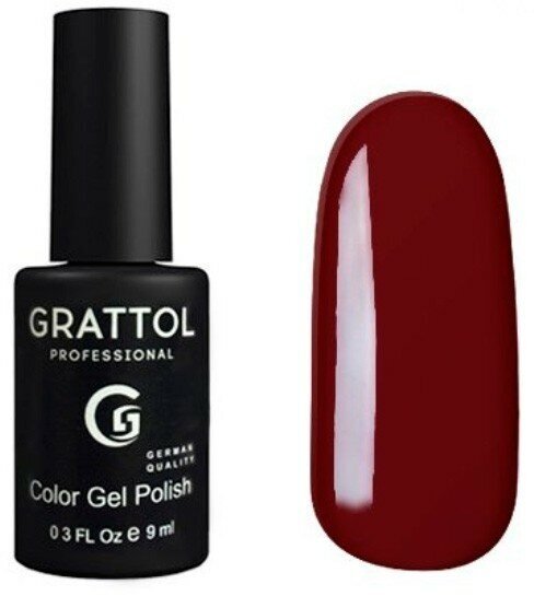 Гель-лак Grattol GTC023 Red Brown, 9 мл