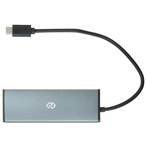 USB-концентратор Digma HUB-3U3.0С-UC-G 4порт. (серый) usb концентратор digma hub 3u3 0с uc g