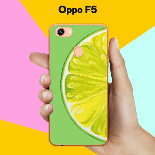 Силиконовый чехол на Oppo F5 Лайм / для Оппо Ф5 силиконовый чехол на oppo f5 лес для оппо ф5