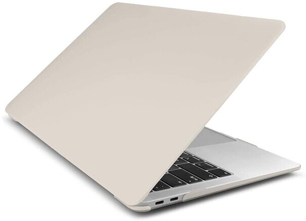 Чехол для Macbook Air 13 2020-2018 A1932, A2179, A2337 M1, Hard Shell Case Бежевая