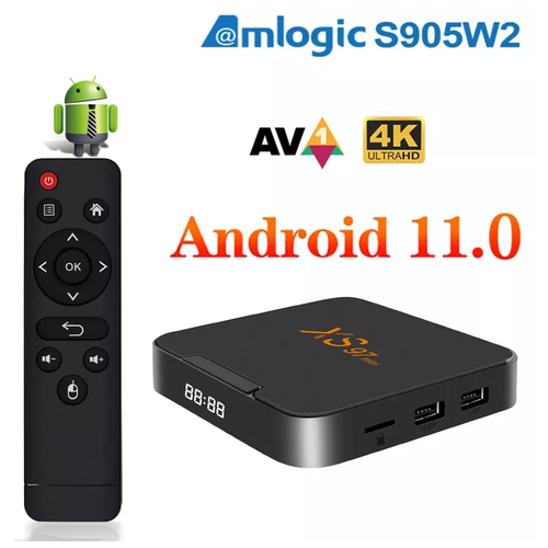 2023 Смарт ТВ приставка, ТВ бокс X97mini Андроид 11, Amlogic S905W2, 2/16 Гб, 4К TV box