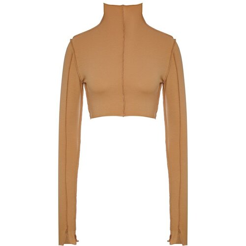 Топ XSAI, хлопок, размер m, бежевый