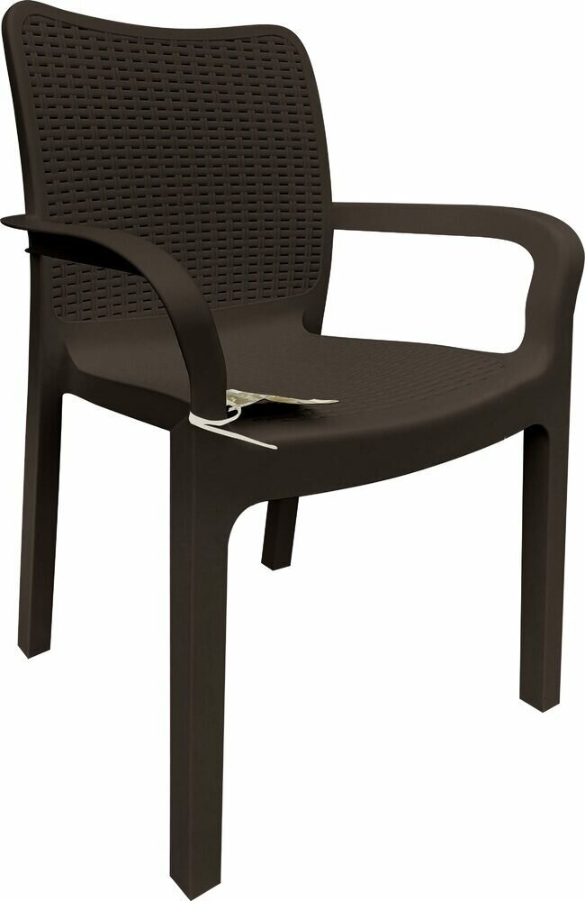 стул пластиковый rattan 506х580х833мм, сливочный INGREEN - фото №9
