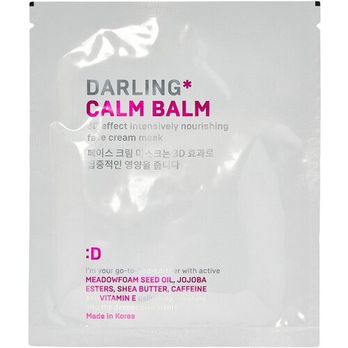 Darling Тканевая маска-бальзам питательная, Calm balm 3d effect nourishing cream mask 1 шт
