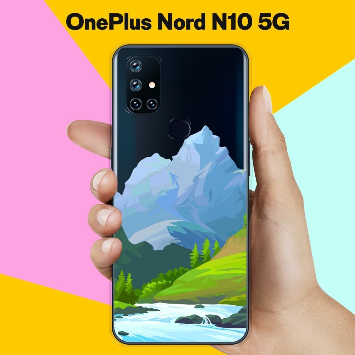 Силиконовый чехол на OnePlus Nord N10 5G Гора / для ВанПлас Норд Н10 5Джи