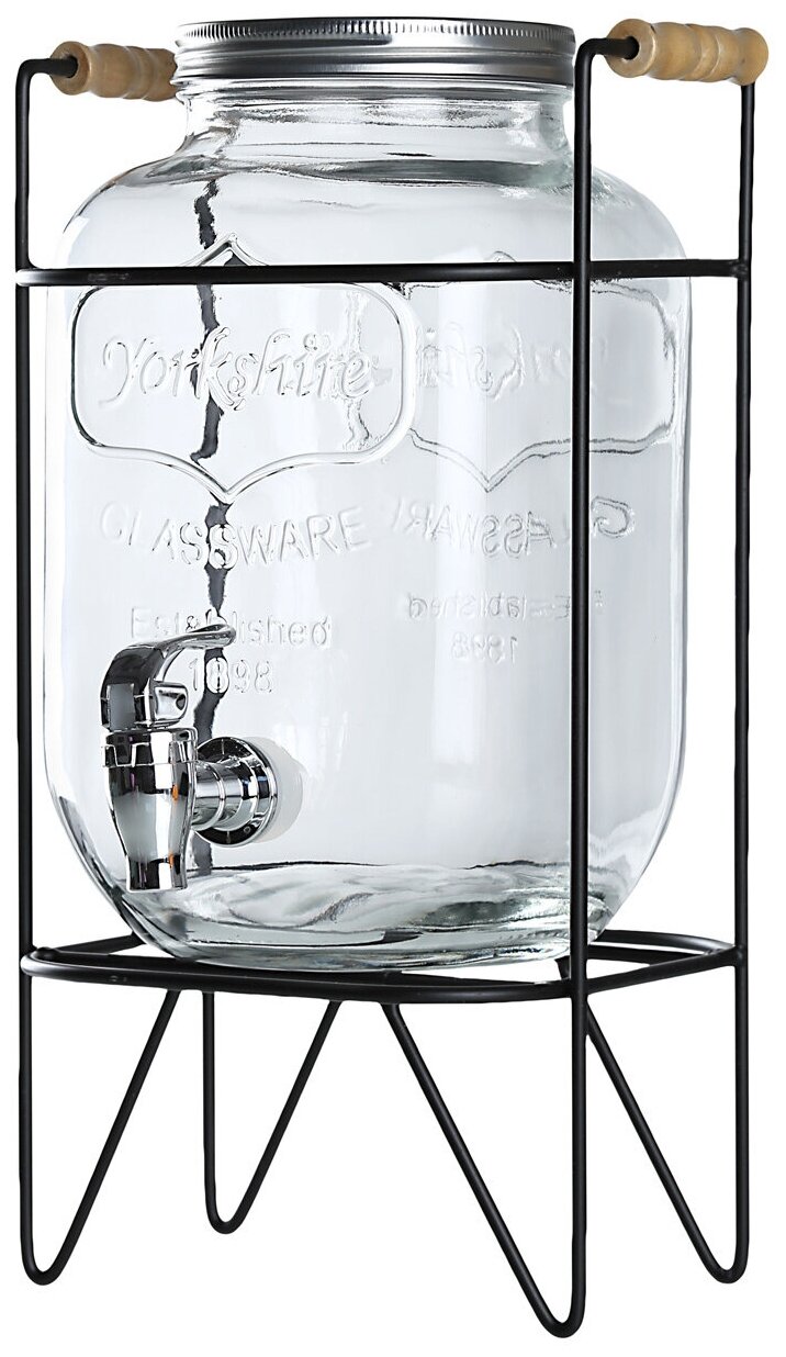 фото Диспенсер для напитков, 4 л, на подставке, BERRY