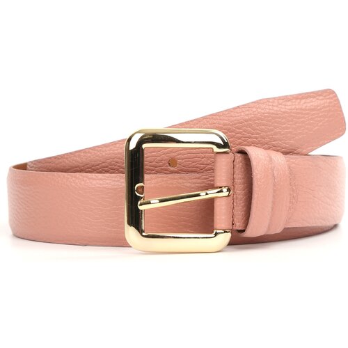 фото Ремень fabretti, натуральная кожа, металл, для женщин, размер 125, длина 125 см., розовый