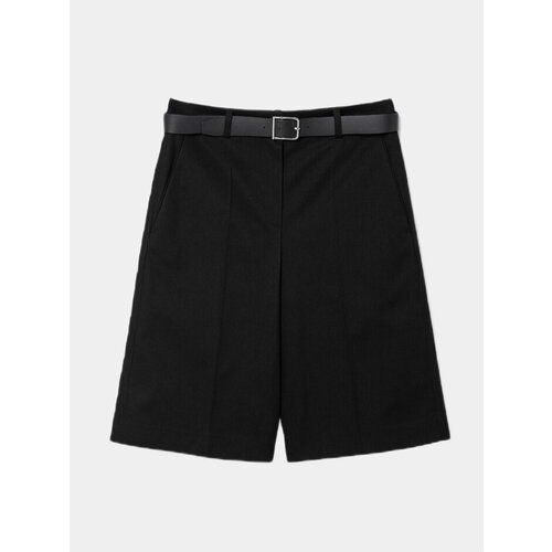 Бермуды JUUN.J Cotton Belted Shorts, размер M, черный майка астраивтекс хлопок размер 50 черный