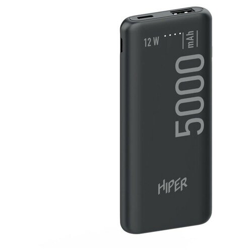 Внешний аккумулятор PSL5000 5000 мАч 21 A 1 USB черный 101600₽