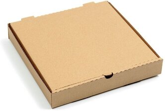 Коробка для пиццы, крафтовая, 25 х 25 х 4 см, 10 штук