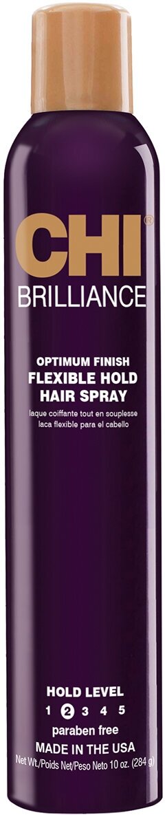 Лак эластичной фиксации для волос Chi Deep Brilliance Optimum Finish Flexible Hold, 284 гр