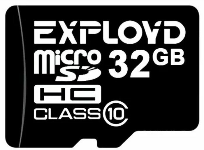 Карта памяти Exployd MicroSD, 32 Гб, SDHC, класс 10