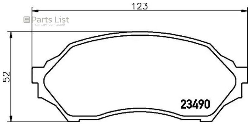 Колодки Тормозные Дисковые, Передние, Mazda 323 F Vi (Bj)/ 323 S Vi (Bj) Np5005 NISSHINBO арт. NP5005