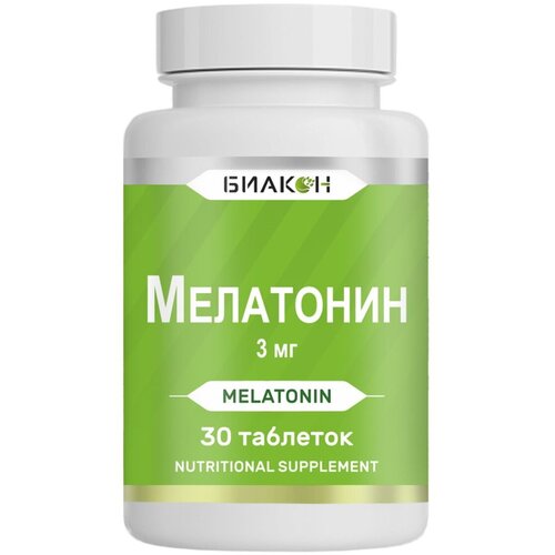 Мелатонин 3 мг, Биакон, 30 таблеток