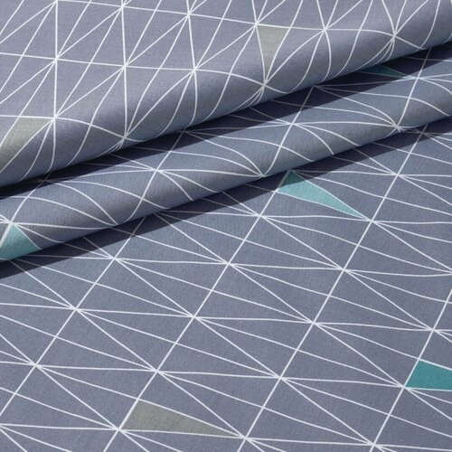 Ткань сатин для шитья постельного белья / хлопок 100% ширина 220 см / 6 метров