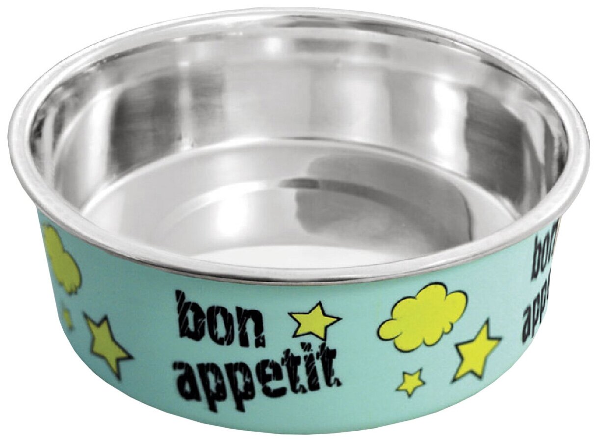 Triol Миска металлическая на резинке "Bon Appetit", 0,45 л (30251033)