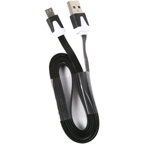 Дата кабель USB - micro USB для Apple плоский/Провод USB - micro USB/Кабель USB - micro USB разъем/Зарядный кабель черный дата кабель usb micro usb провод usb micro usb кабель usb micro usb разъем зарядный кабель белый