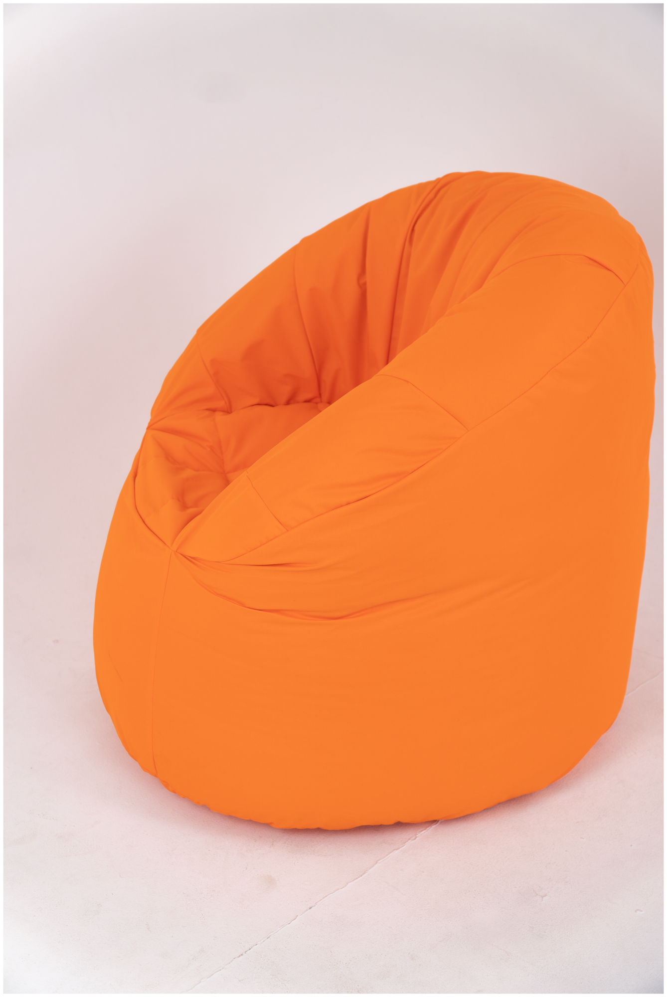 Кресло "Шелл", оранжевый, велюр (Puffdom пуф, кресло, бескаркасная мягкая мебель) - фотография № 3