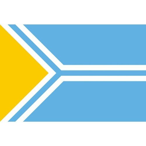 Флаг Тувы. Размер 135x90 см. флаг республики тыва уличный ветроустойчивый
