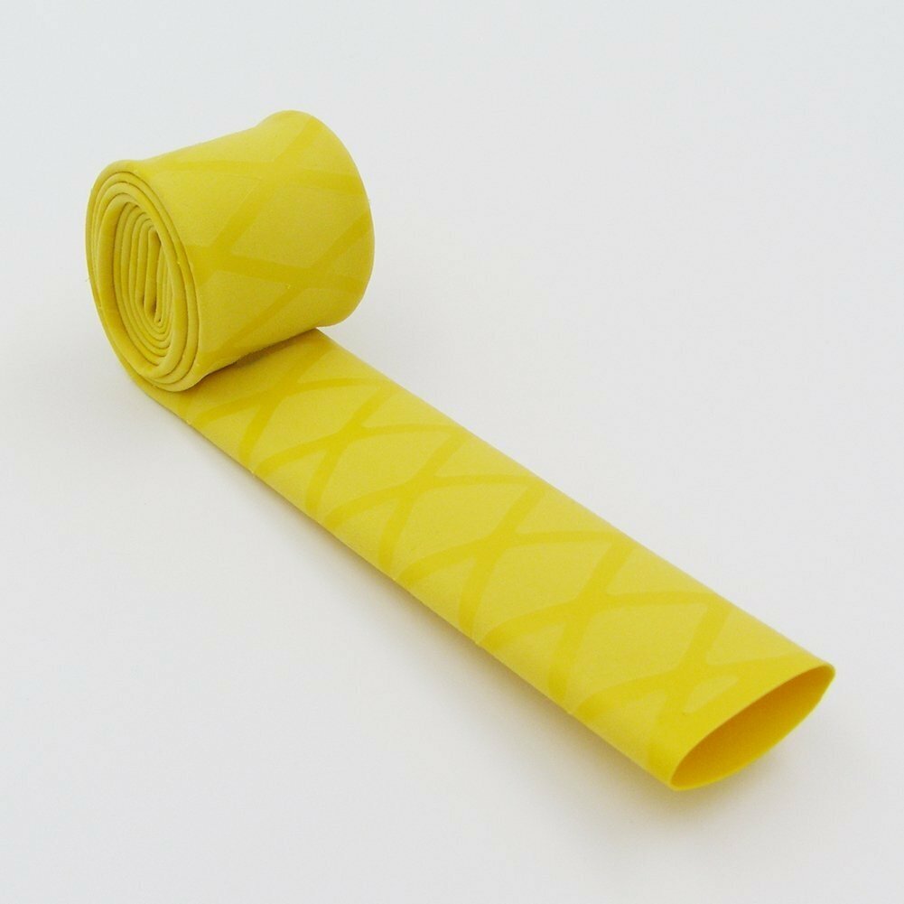 Термоусадочная трубка желтая без клея ТНТ (2:1) 50/25 мм Кембрик для электрики и рыбалки длинной 1м, 1 шт. - фотография № 3
