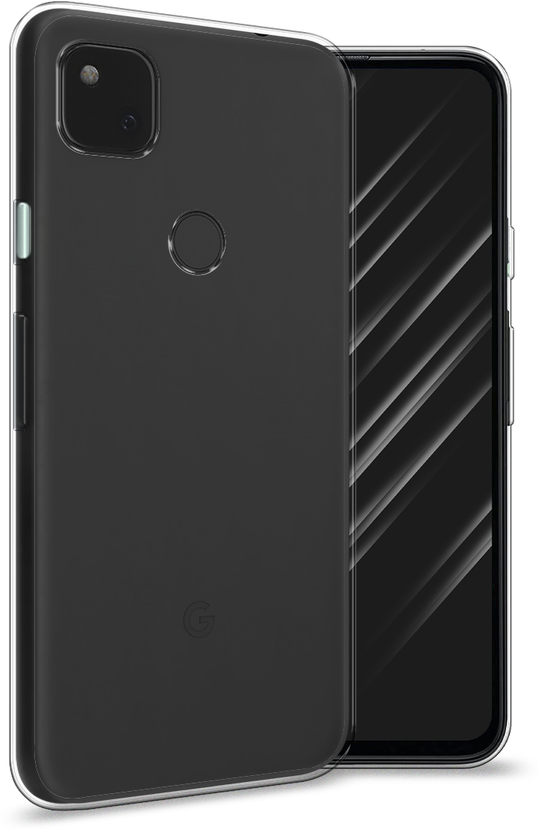 Силиконовый чехол на Google Pixel 4A / Гугл Пиксель 4А, прозрачный