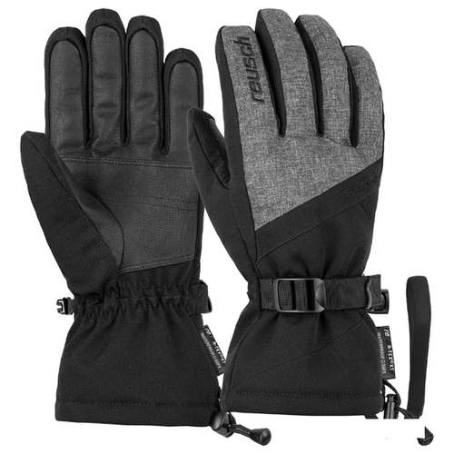 Перчатки горнолыжные REUSCH Outset R-Tex Xt Black/Black Melange (inch (дюйм):8)