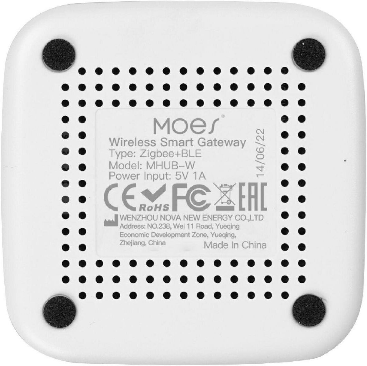 Bluetooth Шлюз MOES Multi-mode Gateway MHUB-W, WLAN & Wi-Fi 2.4GHz, Wi-Fi 2.4GHz & ZigBee & BLE & Mesh, USB, белый - фото №5