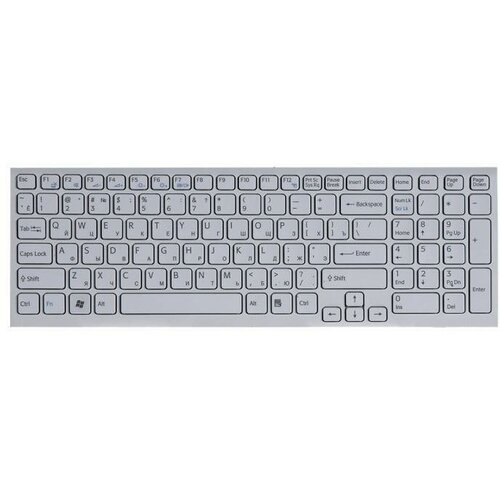 Клавиатура для ноутбука Sony Vaio VPC-EL 71C12V VPCCW2S1R VPCEL2S1R PCG 71C11V белая гор Enter 148969261 1518₽
