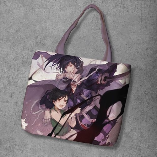 фото Сумка шоппер anime dakimakura, фактура рельефная, мультиколор