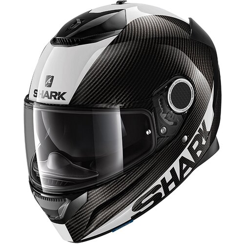 Шлем Shark SPARTAN CARBON 1.2 SKIN White/Black/Glossy Carbon XXL