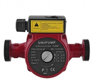 Насос циркуляционный UNIPUMP UPС 32-60 180 (0,1 кВт, Hmax 6 м, Qmax 63,3 л/мин, 1х230В)