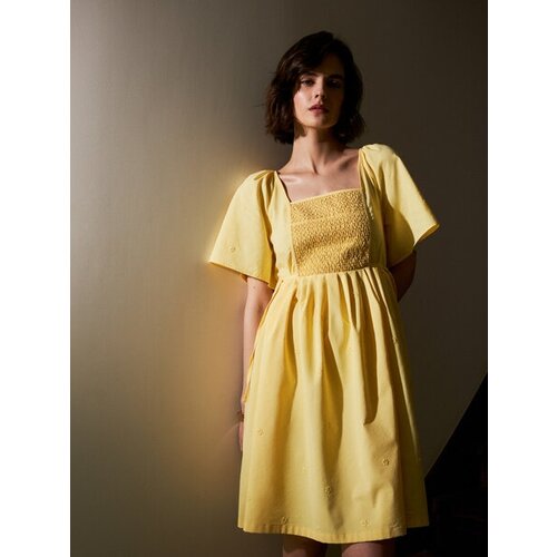 Платье Zarina, повседневное, размер m (ru 46), желтый