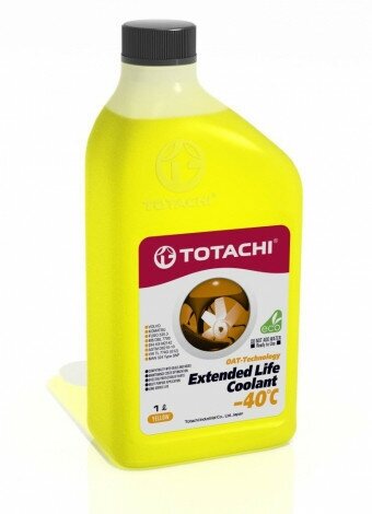 Антифриз готовый раствор ELC -40°C жёлтый 1л Totachi 43701