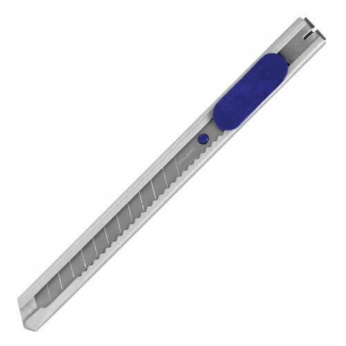 Нож канцелярский 9 мм BRAUBERG Extra 60 металлический подвес, 6 шт