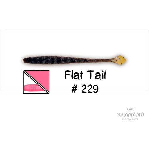 Приманка GARY YAMAMOTO Flat Tail 4.5" #229