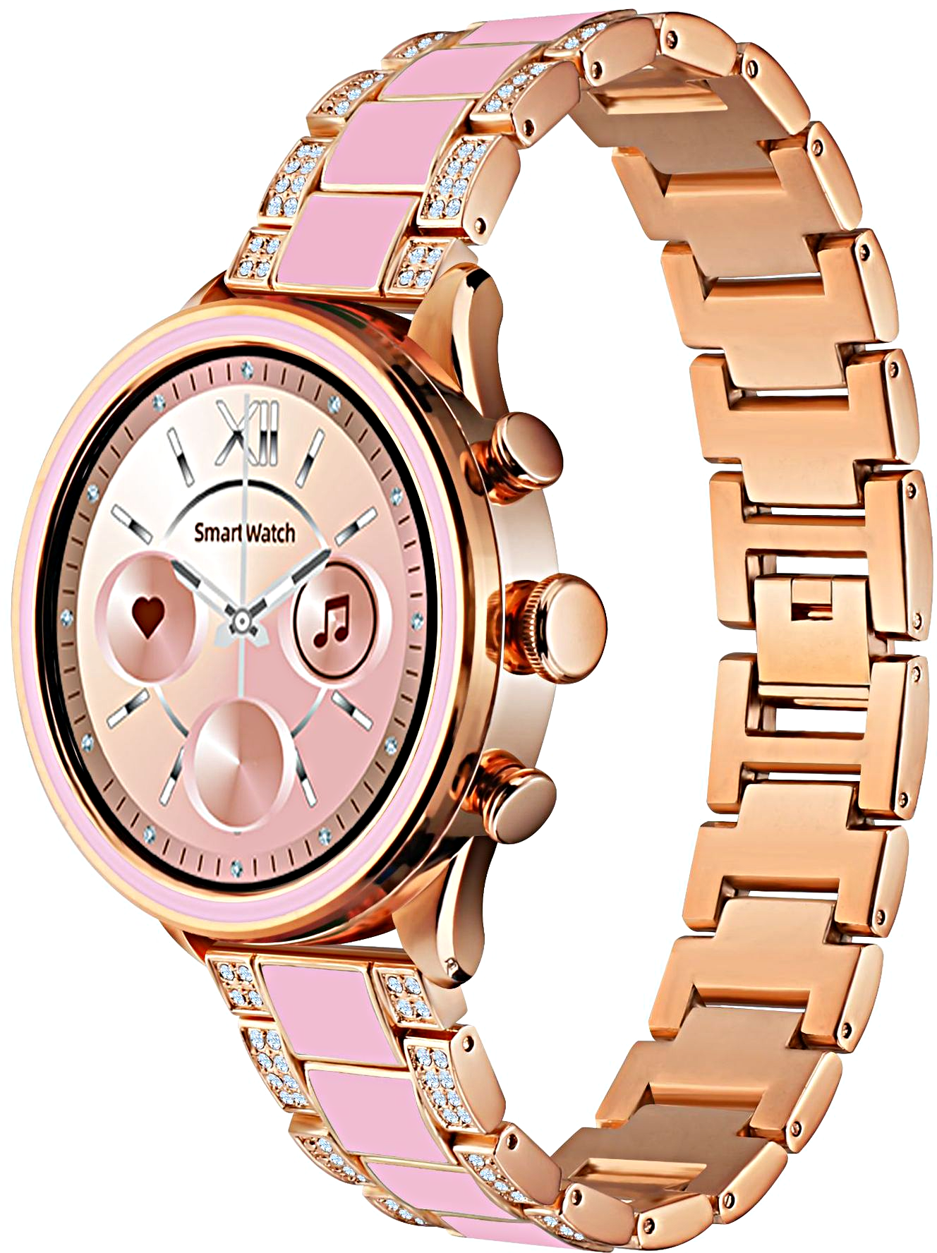 Умные часы женские Smart Watch GEN 11, Смарт-часы для женщин 2023, 2 ремешка, iOS, Android, Bluetooth, Золото/Розовый, WinStreak