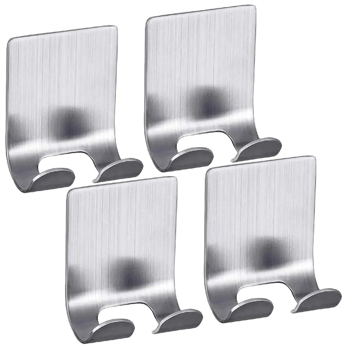 фото Держатель для бритвы на стену, подставка для бритвенного станка на липучке, крючок для ванной 4 шт