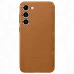 Чехол Samsung Leather Case для Galaxy S23+ Camel - изображение