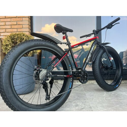 Велосипед фэтбайк TimeTry тт089 26колеса в черно-красном цвете подростковыйвзрослыйженскиймужской 2435900₽