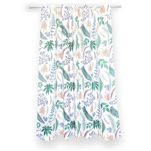 Шторы для ванной комнаты AquaDomer PREMIUM, 180х180 см (12 колец в комплекте)