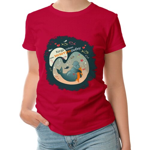 фото Футболка roly, размер s, красный