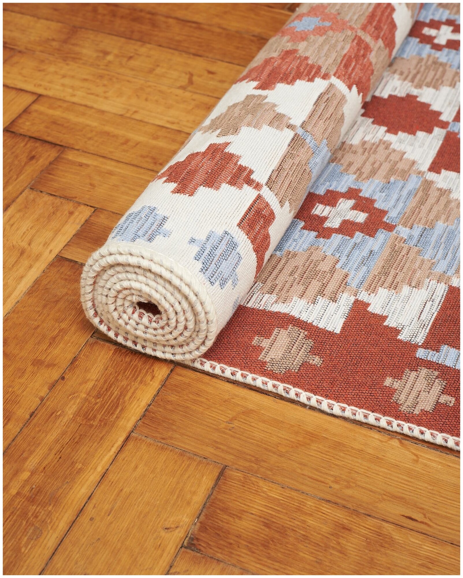 Комнатная дорожка двусторонняя килим для дома 80х200 /Eco Lares - фотография № 4