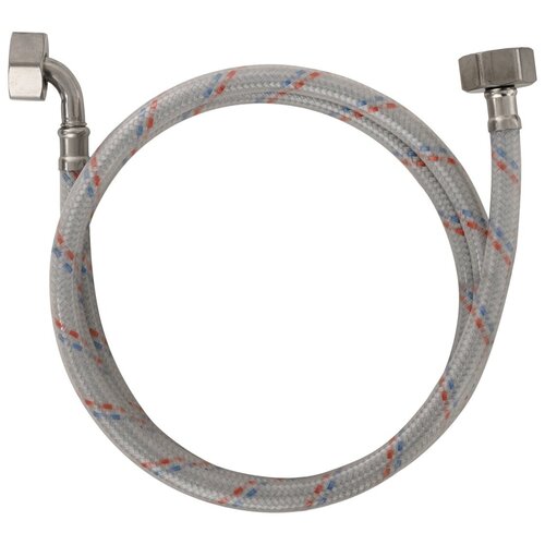 Шланг заливной SHM-150 с металлическими фитингами для стиральных и посудомоечных машин, длина 1,5м, гайка 3/4